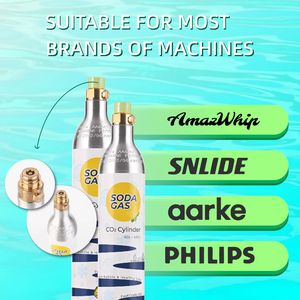 <span class=keywords><strong>Bouteille</strong></span> de gaz CO2 rechargeable 0,6 L (425 g) pour machine à soda, en stock en Allemagne - Product Image 2