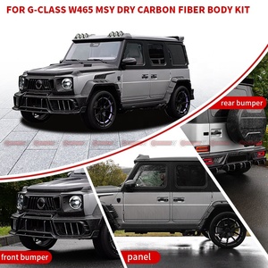 อัพเกรดเป็นชุดแต่ง MSY Style Dry Carbon Fiber สำหรับ Mercedes Benz G Class W465 ชุดแต่งคาร์บอนไฟเบอร์แบบเต็มคัน พร้อมแพ็คเกจ Widebody Aero - Product Image 4