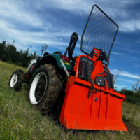 Winche Forestal OEM W55M para Tractor, Winche de Arrastre de Troncos con Enganche de 3 Puntos, Cadenas de Seguridad, Fuerza de Tracción de 55KN para Distribuidores en EE. UU.