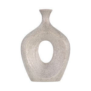 Vaso in ceramica moderno con centro cavo per soggiorno, vaso decorativo per fiori, decorazione per interni. - Product Image 1