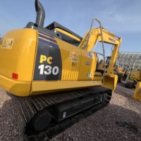 Excavatrice hydraulique Komatsu PC130 d'occasion fabriquée au Japon, 13 tonnes, avec pompe certifiée CE, à vendre