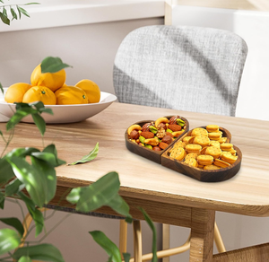 Novo Produto Explosão 2 PCS Noz Pequeno Coração Em Forma De Madeira Bandeja De Madeira Coração Servindo Platters para Home Office Restaurante - Product Image 4