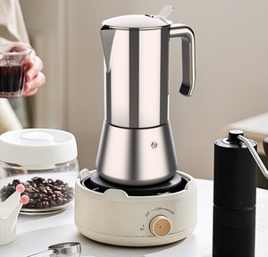 <span class=keywords><strong>Cafetera</strong></span> Moka de Acero Inoxidable Premium, <span class=keywords><strong>Cafetera</strong></span> <span class=keywords><strong>Italiana</strong></span> Resistente para Espresso - Product Image 1