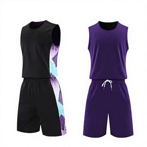 Uniformes de Baloncesto Personalizados para Adultos, Transpirables, de Secado Rápido, Unisex, sin Mangas, 100% Poliéster, para Entrenamiento de Equipos - Product Image 1