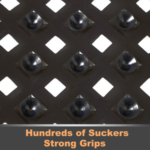 53x53CM <span class=keywords><strong>Tapis</strong></span> <span class=keywords><strong>de</strong></span> <span class=keywords><strong>douche</strong></span> carrés antidérapants avec <span class=keywords><strong>de</strong></span> fortes ventouses <span class=keywords><strong>Tapis</strong></span> <span class=keywords><strong>de</strong></span> bain en PVC lavables en machine <span class=keywords><strong>pour</strong></span> baignoire Salle <span class=keywords><strong>de</strong></span> bain Sécurité - Product Image 5