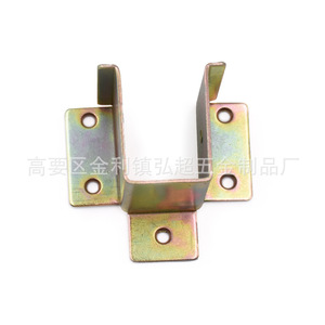 Charnière de meuble en fer couleur zinc plaqué 26x40x37x37mm, connecteur de support à montage en surface, accessoire de quincaillerie - Product Image 3
