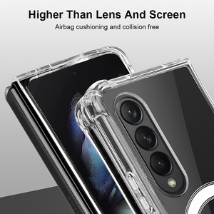 Étui de protection magnétique Transparent pour Samsung <span class=keywords><strong>Zfold</strong></span> <span class=keywords><strong>2</strong></span>/3/4 acrylique + TPU housse antichoc Anti-jaune clair étui de téléphone magnétique - Product Image 3