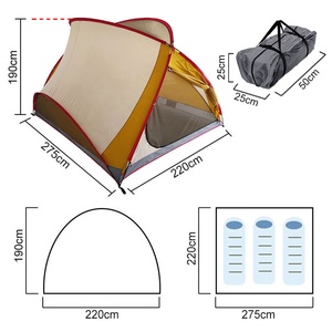 <span class=keywords><strong>Meilleur</strong></span> abri solaire de randonnée 4 saisons, Double couche imperméable, protection UV, tente de <span class=keywords><strong>Camping</strong></span> pour 4 personnes - Product Image 4
