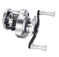 Pêche au lézard BOKI mirco tambour baitcaster moulinet avec pèse 118g 7.6:1 rapport de vitesse corps en carbone bobine peu profonde baitcasting moulinet