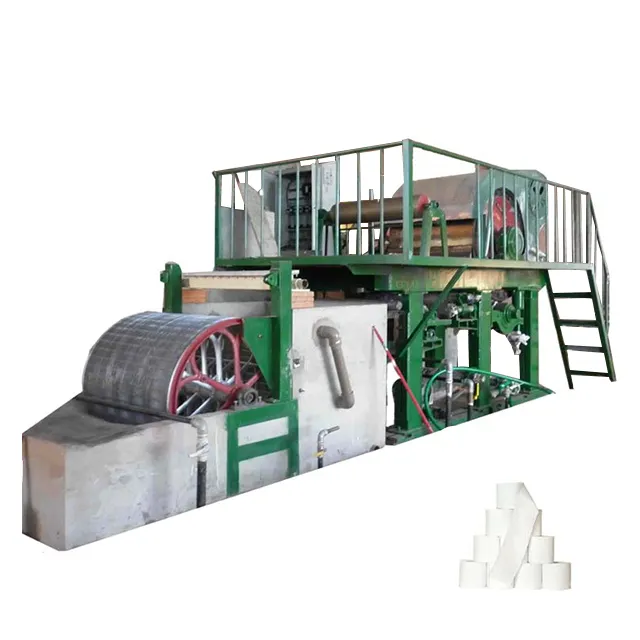 Small scale mini paper recycling tissue toilet paper making machine roll production line