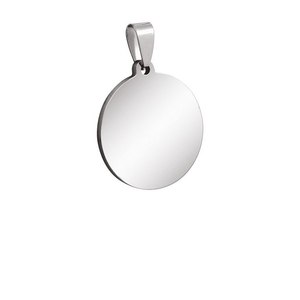 Ciondolo Rotondo in Acciaio Placcato per Creazione Gioielli Fai da Te, Catena Stile Moda con Diametro 25mm, Misure da 4mm a 20mm in Sacchetti - Product Image 1