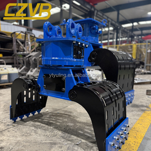 새로운 CZVB 유압식 360도 스윙 베어링 회전식 그래플 1400mm 죠 오프닝 (6-35톤 굴삭기용) 180바 밸런스 밸브 - Product Image 4