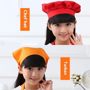 Juego de babero de lona de algodón ajustable para niños con logotipo personalizado al por mayor, delantal de cocina por sublimación, sombrero para pintar, personalizable para niños - Product Image 3