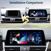 Sistema LELV Linux para Auto BMW Serie 2 F45 F46, Reproductor de Video con Navegación Carplay, Pantalla de 10.25 Pulgadas, 2013-2020, Android Auto
