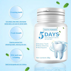 NUOVO Polvere Sbiancante per Denti alla Menta per Cura Orale Rimozione Macchie Etichetta Privata - Product Image 4