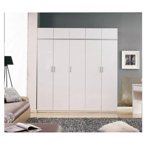 High-end Custom Bedroom Furniture Promotions Top Grade Black Back Painted Glass Sliding Door <strong>Wardrobe</strong> Bedroom Storage <strong>Wardrobe</strong> - Product Image 1