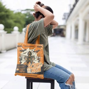 DLBZ Vente en gros Sac fourre-tout pliable en toile robuste et durable, personnalisé, recyclé et écologique, idéal pour Halloween - Product Image 6