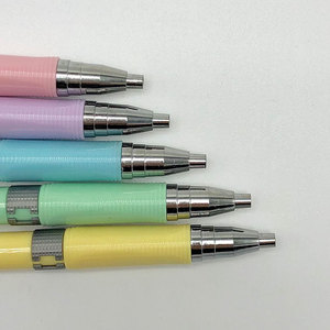 OEM lindo Metal Clip plástico niñas bala Push lápiz promocional mecánico lápiz 3mm lápiz mecánico con sacapuntas - Product Image 4