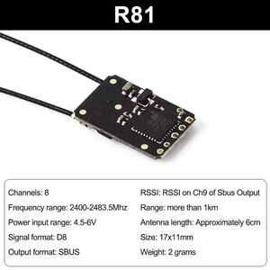 รีโมทคอนโทรล Radiomaster R81 R84 R86 R86C R88 V2 2.4GHz Nano Receiver 8CH SBus FPV โดรน อุปกรณ์เสริมสำหรับโดรน RC - Product Image 6