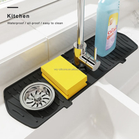 Tapis de robinet en Silicone pour évier de cuisine, nouveauté, vente chaude, collecteur d'eau, tapis absorbant, tapis de robinet en Silicone pour évier de cuisine