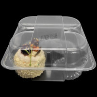Boîte à clapet anti-déformation personnalisée OEM, adaptée aux aliments, avec plateau intérieur de positionnement pour l'emballage de mini-gâteaux et pâtisseries