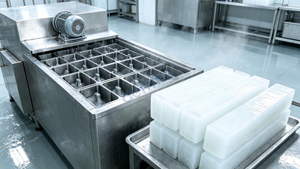 Machine industrielle de fabrication de blocs de glace par refroidissement à l'air, 500 kg, pour blocs de 10 kg, à eau salée, Afrique du Sud - Product Image 3