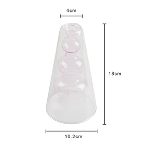 Nuovo trapezio vetro doppio vetro profumo Aroma bottiglia vuota deodoranti per ambienti contenitore moderno vetro trasparente <span class=keywords><strong>vaso</strong></span> per fiori - Product Image 6