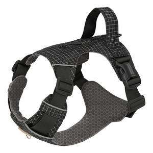 Durable Adjustable <b>No</b> <b>Pull</b> Soft Padded Reflective Walking Pet Vest <b>Harness</b> Breathable Reinforced Nylon Dog Cat Chest Strap - Product Image 4