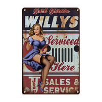 Réparation Service Décor mur bar Artisanat ancienne impression rétro signe vip salon Vintage métal Affiche logo étain voiture plaque Offre Spéciale