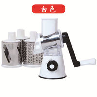 Draagbare Roterende Kaasrasp Ronde Tuimelende Doos Shredder Trommel Multifunctionele Fruit Groentesnijder Met Handvat Custom Logo 2 Stuks