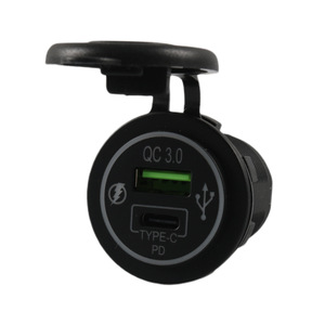 Chargeur de voiture USB Type C, chargeur rapide 12-24V, double port, pour utilisation en véhicule - Product Image 2