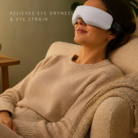Masque de massage oculaire avec compression par airbag et commande vocale pour la fatigue oculaire et le soin des cernes, logo personnalisé