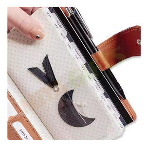 Marque-page flottant autocollant transparent personnalisé en plastique PP, séparateurs minimalistes pour agenda et carnet - Product Image 1