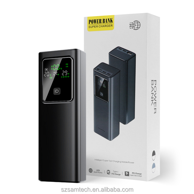 Powerbank Station 100W Laptop Power Bank 20000mAh with USB C PD 3-Port Fast Charging Portable Charger Smart Digital Display