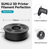 Filament PLA+ SUNLU en gros, meilleure résistance, 1,75 mm, 1 kg/bobine, faible rétrécissement, filament PLA Plus pour imprimante 3D
