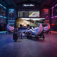 Simulador de Carreras Renixsim F1 para Juegos, Simulador de Carreras para Parques de Entretenimiento Comerciales, Cabina de Simulación de Carreras con Configuración Completa