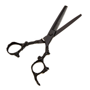 Tijeras de peluquería Black Dragon Texture de 6 pulgadas, de acero inoxidable, para cortar el cabello, para salón o uso doméstico, herramientas para recortar flequillos. - Product Image 5