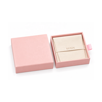 Boîte cadeau de luxe Kexin, boîte à tiroir en papier rigide rose personnalisée avec pochette pour collier, boucles d'oreilles, bracelet, emballage