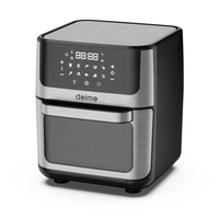 Friteuse à air de grande capacité, four grille-pain avec écran tactile, friteuse à air intelligente avec écran LCD