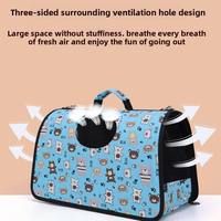 Sac de transport pour animaux de compagnie, grande capacité, respirant, portable, à porter à l'épaule, sac à dos pour chats et chiens, cage de voyage pour animaux