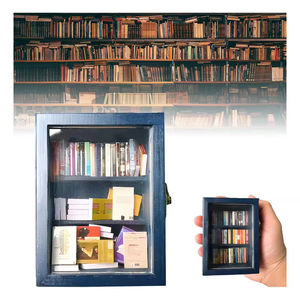 Adorno de Estantería para Libros con Diseño de Estantería en Miniatura, Decoración con Mini Libros, Biblioteca de Libros en Miniatura, para Aliviar <span class=keywords><strong>la</strong></span> Ansiedad - Product Image 3