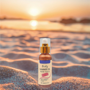 Aanpasbare gouden whitening body shimmer olie met vitamine C voor bruining & voedende hydraterende massageolie voor alle huidtypen - Product Image 1