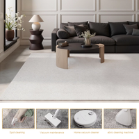 Modern Heavy-Duty Soft Solid Color Tufted High Pile Waterproof Polypropylene Carpet Rug Sound-Absorbing Anti-Flattening Floor