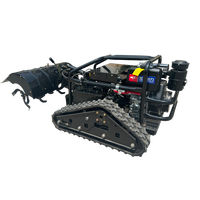 Cropford Large Direct Link Rotary Tiller Router Diesel Crawler Télécommande Microtiller Hoeing Trenching Backfiller Engine