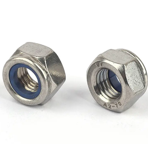 Thép không gỉ 304 phẳng đầu khóa Nut din985 982 Nylon phi kim loại chống lỏng Sản xuất tại Trung Quốc - Product Image 5