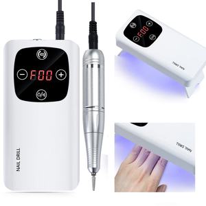 2'si 1 Arada Tırnak Frezesi ve UV LED Lamba, Ev Salonu İçin Profesyonel Tırnak Bakım Seti - Hızlı Kurutma ve Hassas Taşlama - Product Image 1