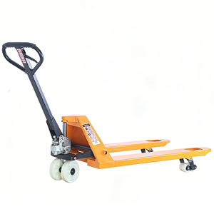 Chariot à palettes manuel de 6600 lb de capacité, 27 " x 48 ", vérin hydraulique renforcé pour charges lourdes - Product Image 2