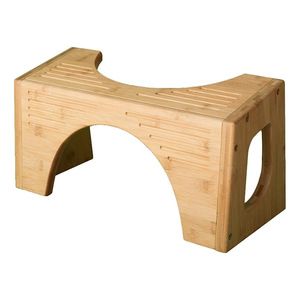 เก้าอี้ไม้ไผ่สำหรับห้องน้ำ ดีไซน์มินิมอล กันลื่น ใช้ในห้องน้ำ - Product Image 1