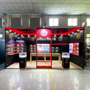 منصة عرض معيارية سريعة التركيب قابلة لإعادة الاستخدام، كشك خشبي للمعارض التجارية 8*20 قدم، تصميم مخصص، معدات للفعاليات، كشك معارض - Product Image 2