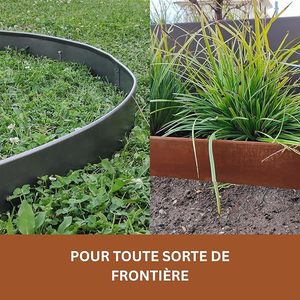 ขอบสนามหญ้าเหล็กคอร์เทน10เมตรด้านบนโค้งมน10เมตร x 1เมตรพับได้ขอบสนามหญ้าแบบ DIY สำหรับ orchards ขอบเตียงดอกไม้ - Product Image 6